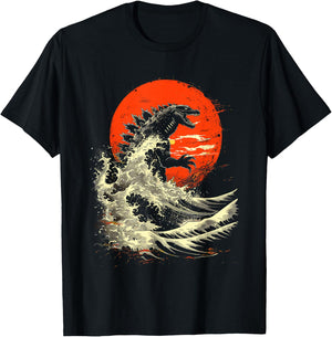 Kaiju Monster Movie I Japanese Kaiju T-Shirt - T-Shirt | Black