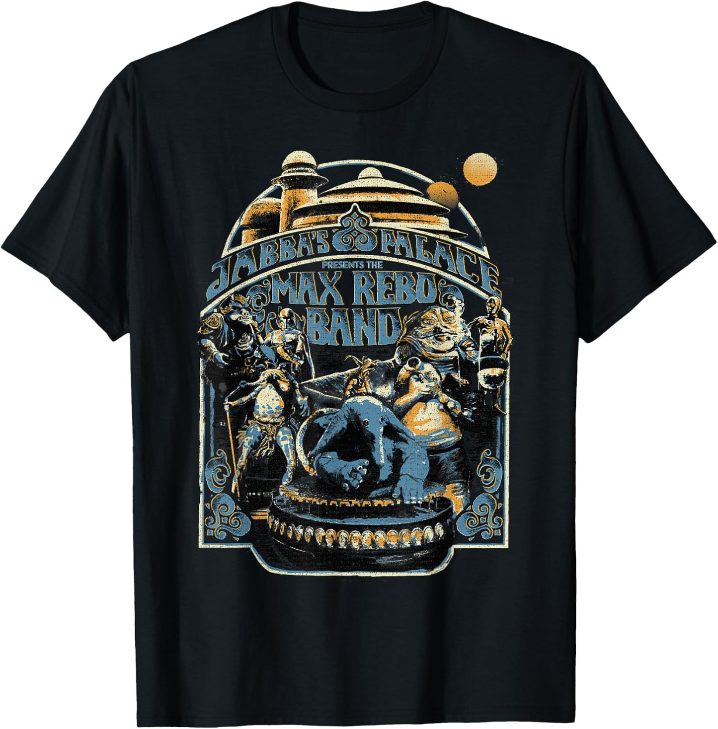 Star Wars Vintage Jabba's Palace Poster T-Shirt - T-Shirt | Black