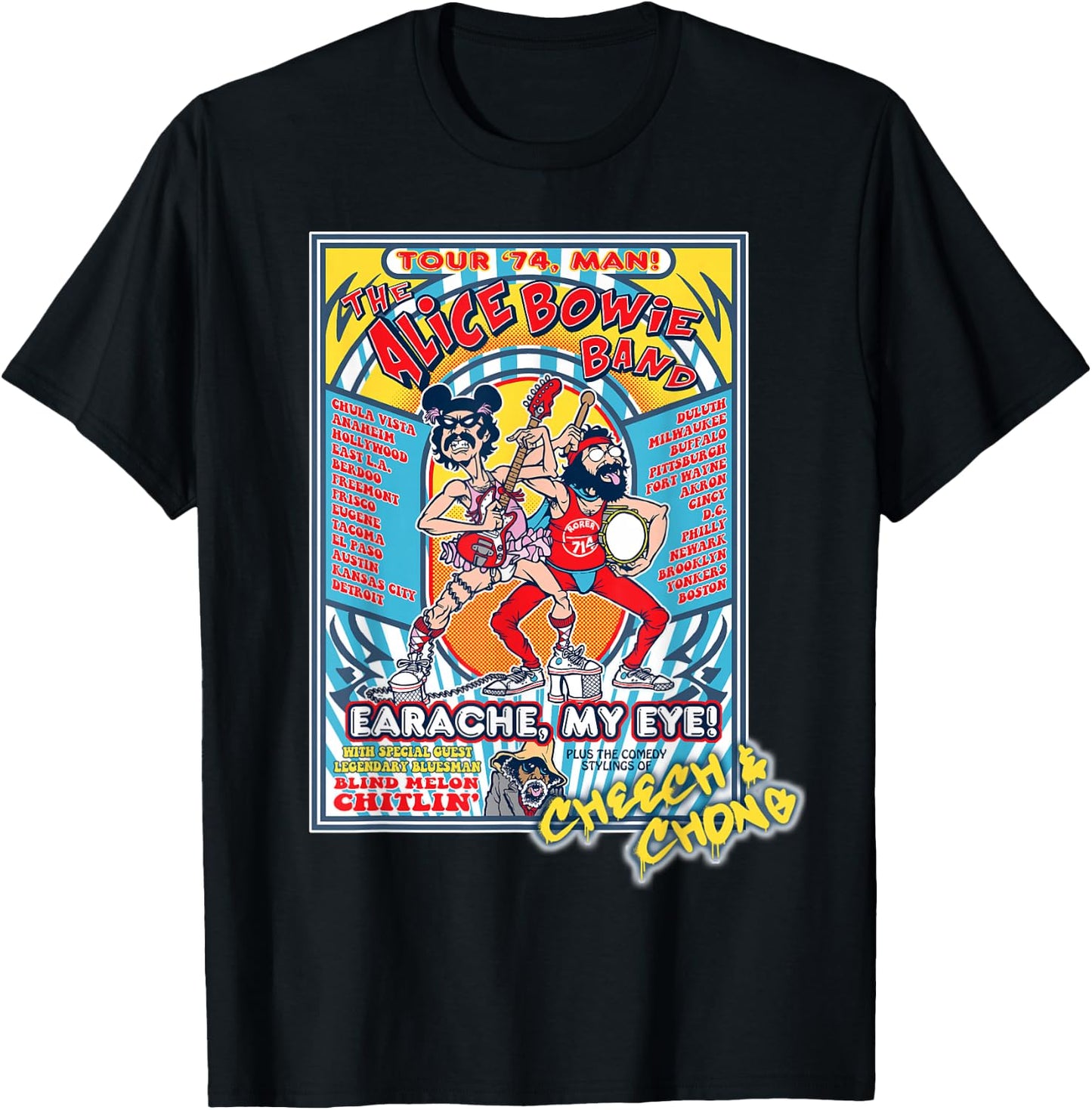 Cheech & Chong - Variety of Designs T-Shirt - T-Shirt | Black