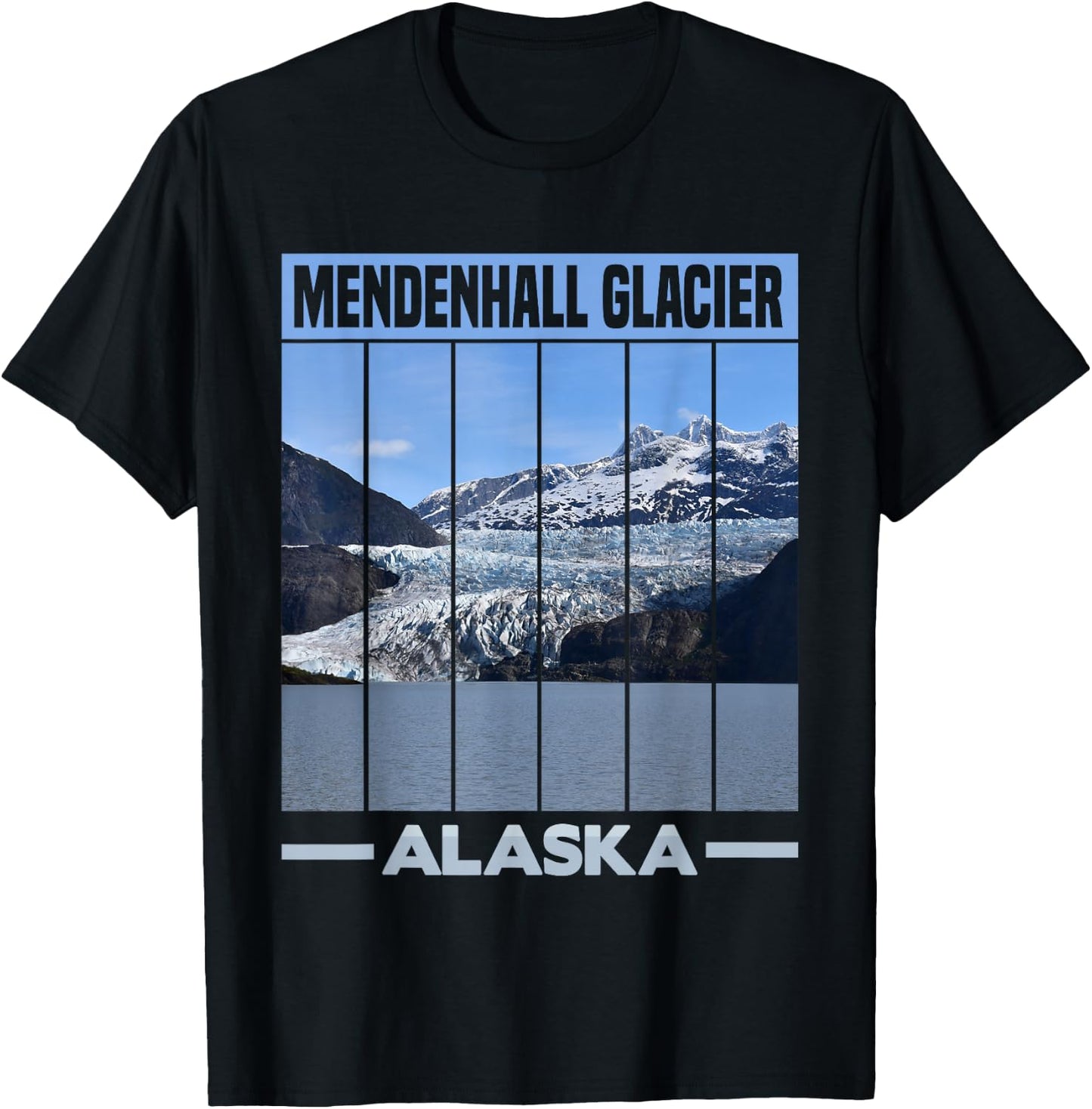 Mendenhall Glacier Alaska T-Shirt - T-Shirt | Black