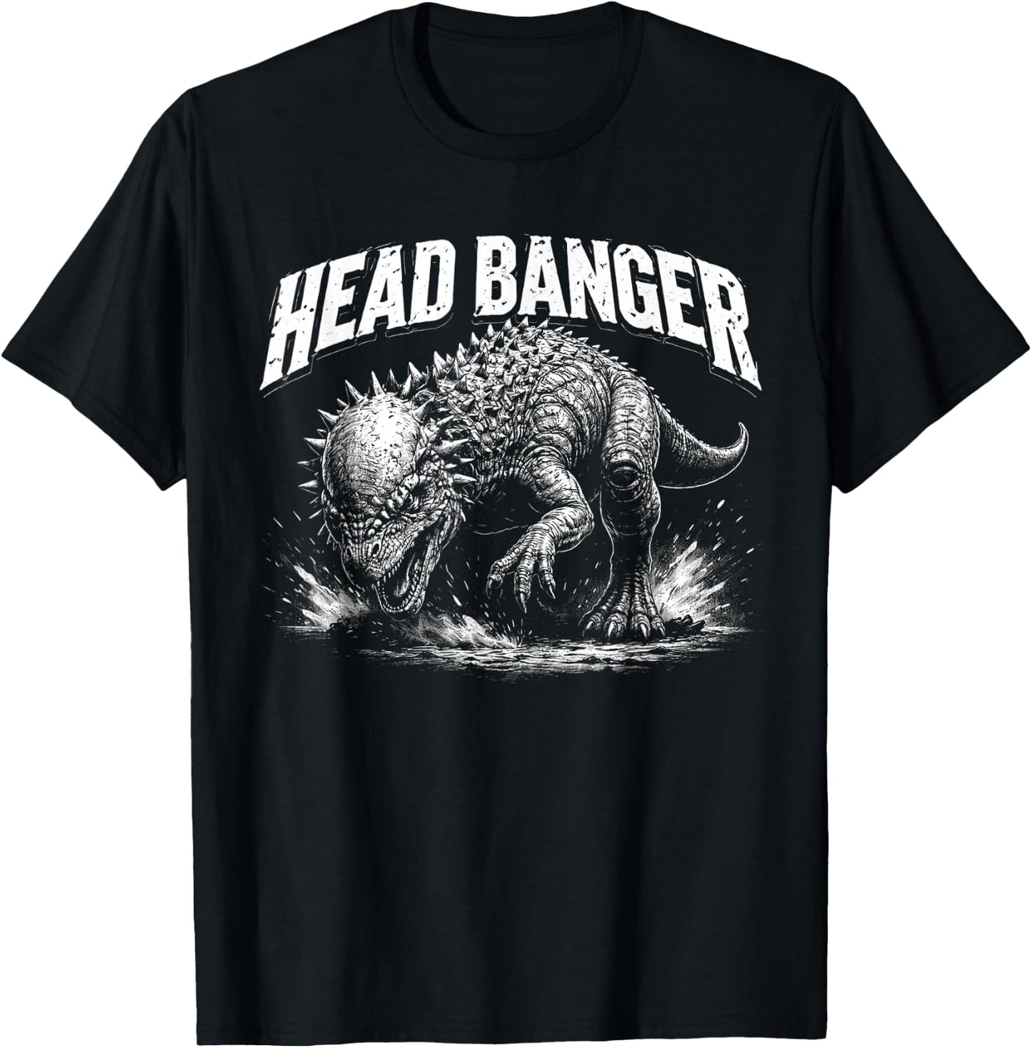 Pachycephalosaurus - Head Banger T-Shirt - T-Shirt | Black