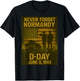 D-Day 82st anniversary 1944-2026 Veteran Remembrance Tribute T-Shirt - T-Shirt | Black