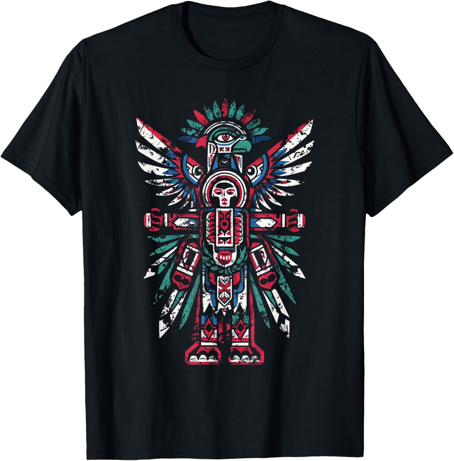 Alaska, Raven Haida Tribal Art, Native American T-Shirt - T-Shirt | Black