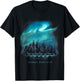 The Secret of Moose Aurora Borealis - Northern Lights - -Adults - Black - Small - Short Sleeve T-Shirt - T-Shirt | Black