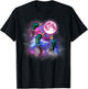 Mallard duck Howling At The Moon Wildlife colorful duck T-Shirt - T-Shirt | Black