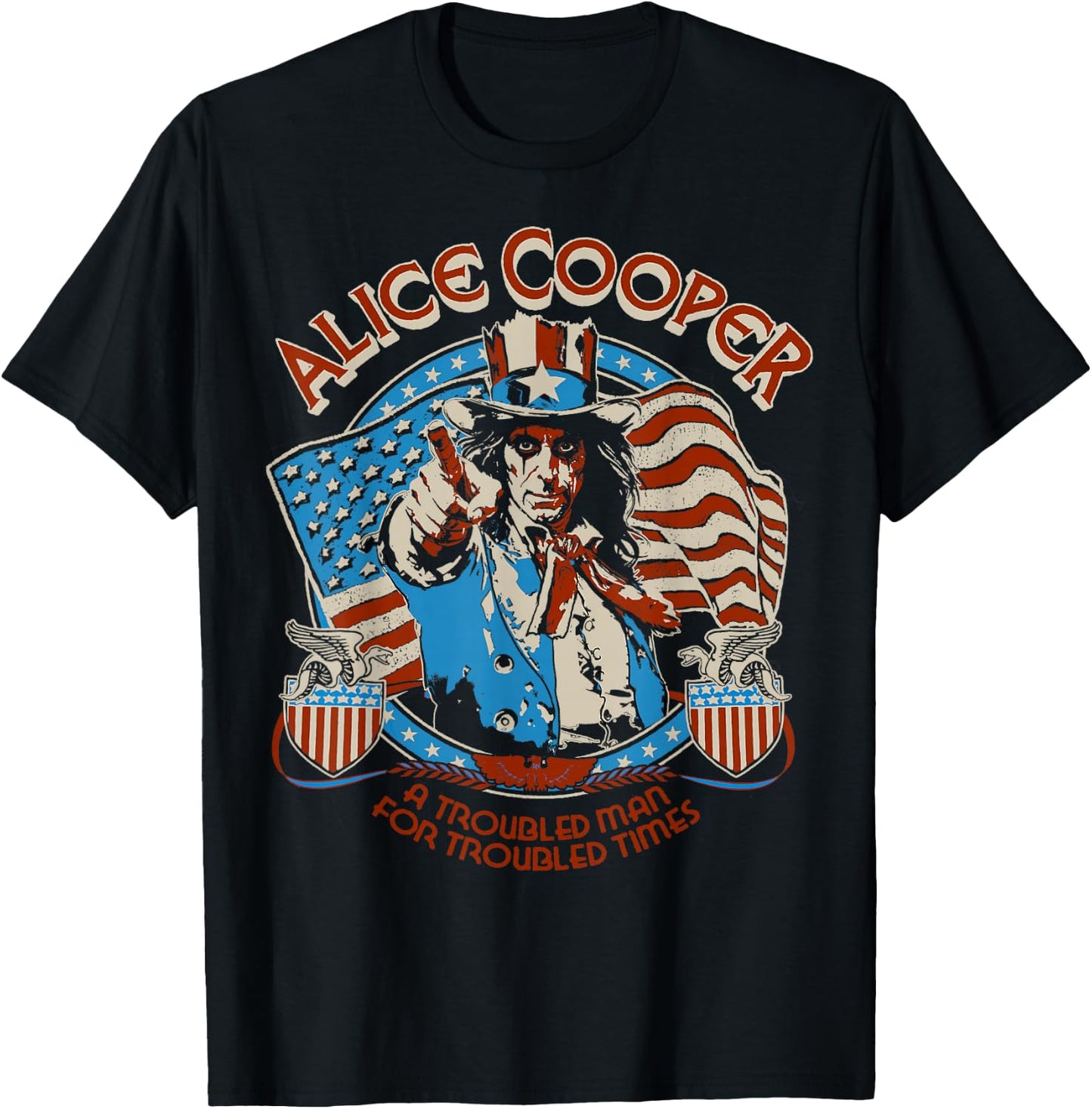 Alice Cooper Elected Snake Shields T-Shirt - T-Shirt | Black