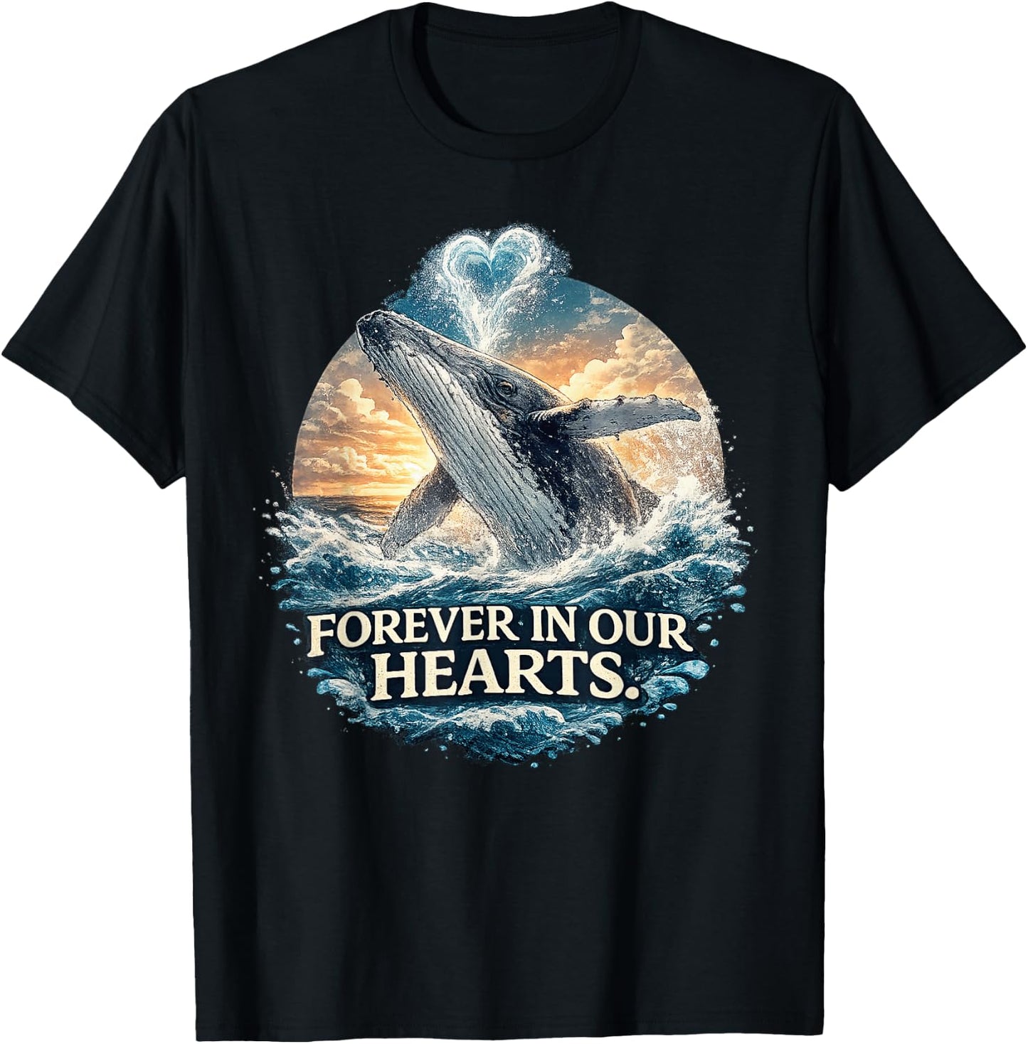 Timmy Wal Ostsee Buckelwal Team Hope Free In Unseren Herzen T-Shirt - T-Shirt | Black
