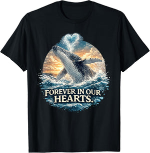 Timmy Wal Ostsee Buckelwal Team Hope Free In Unseren Herzen T-Shirt - T-Shirt | Black