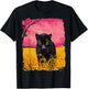 Pink Tops Panther Black T-Shirt - T-Shirt | Black