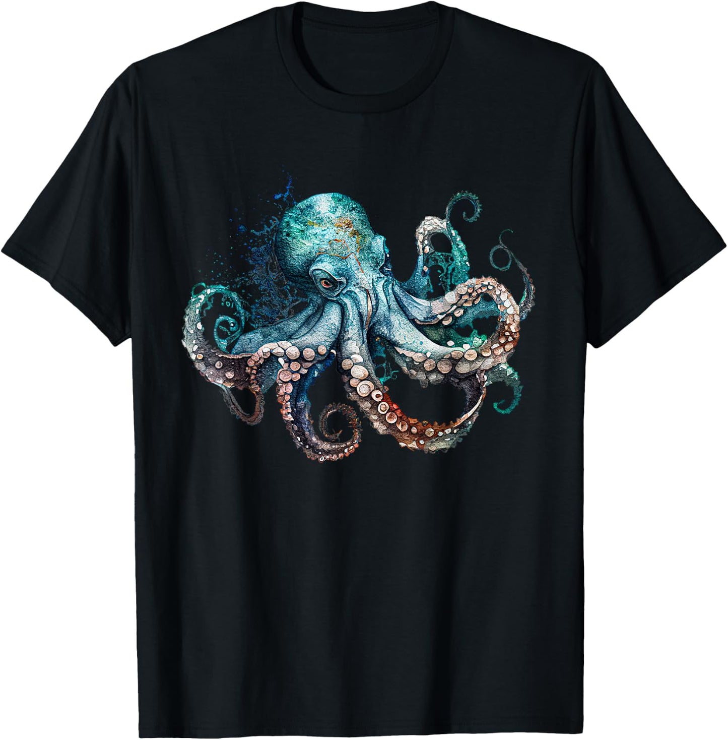 Funny octopus Ocean Zoology Teuthology biologists sailing T-Shirt - T-Shirt | Black