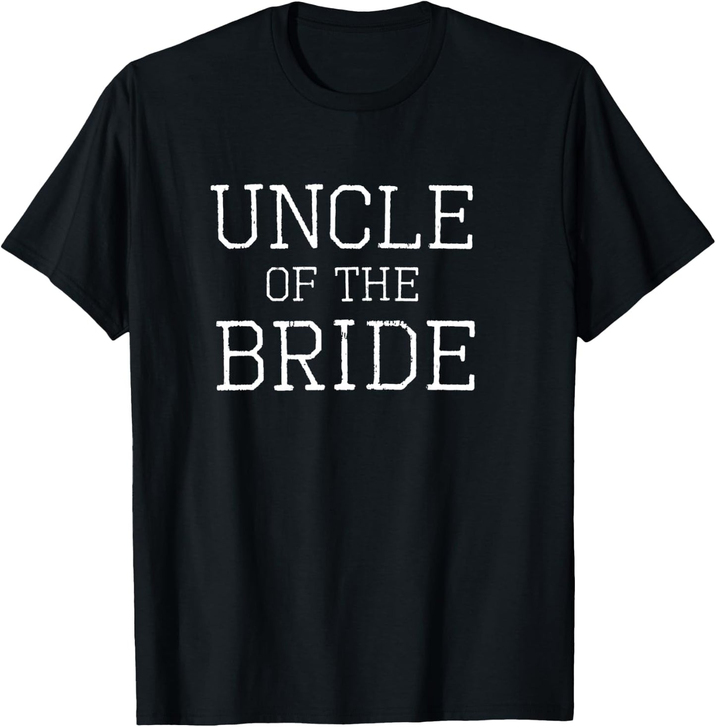 Uncle of the Bride - Coordinating Wedding Party T-Shirt - T-Shirt | Black
