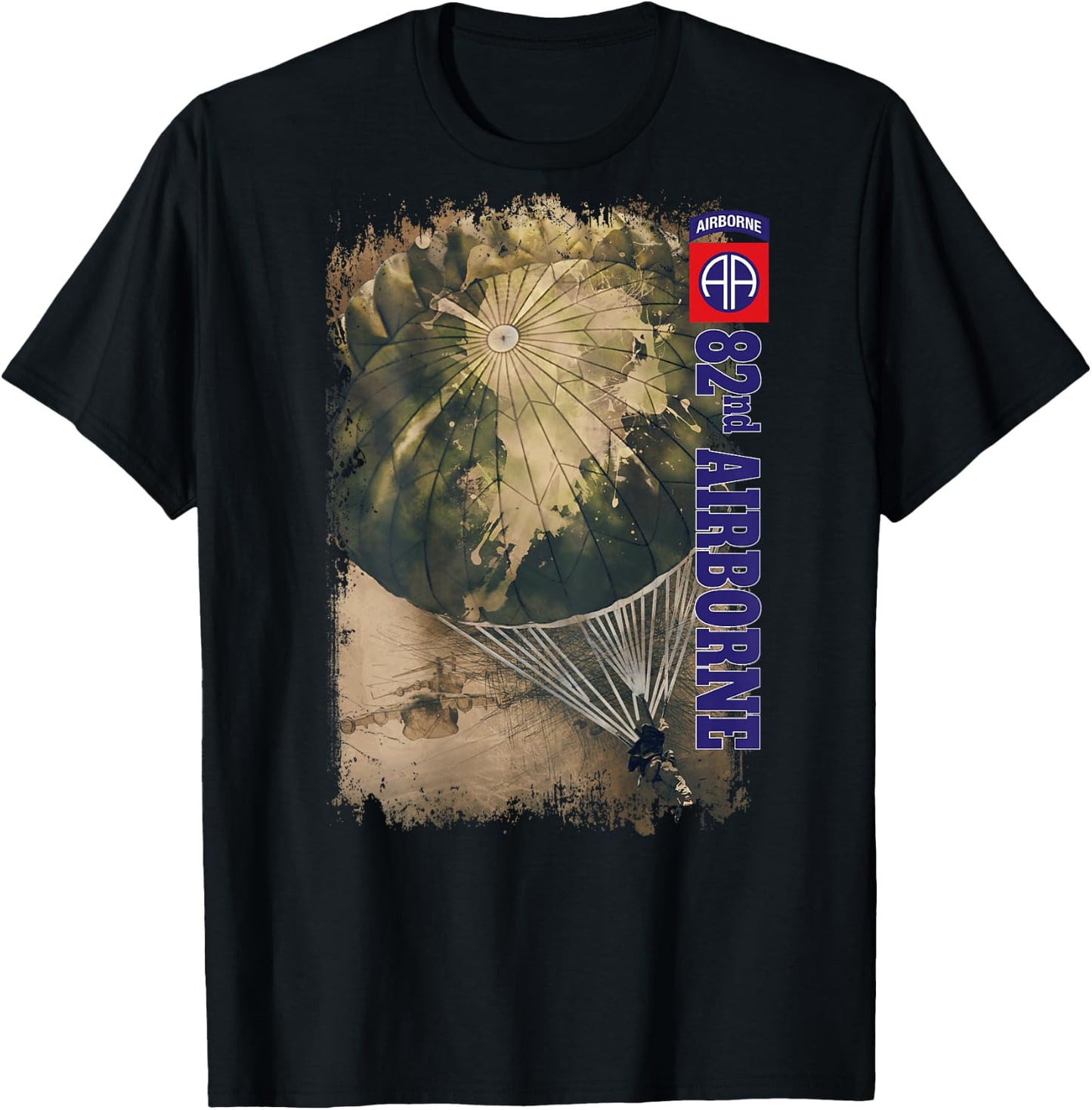 US Army 82nd Airborne Division T-Shirt - T-Shirt | Black