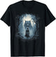 Wolf and woman Fantasy artwork Mythology Wolf pack T-Shirt - T-Shirt | Black