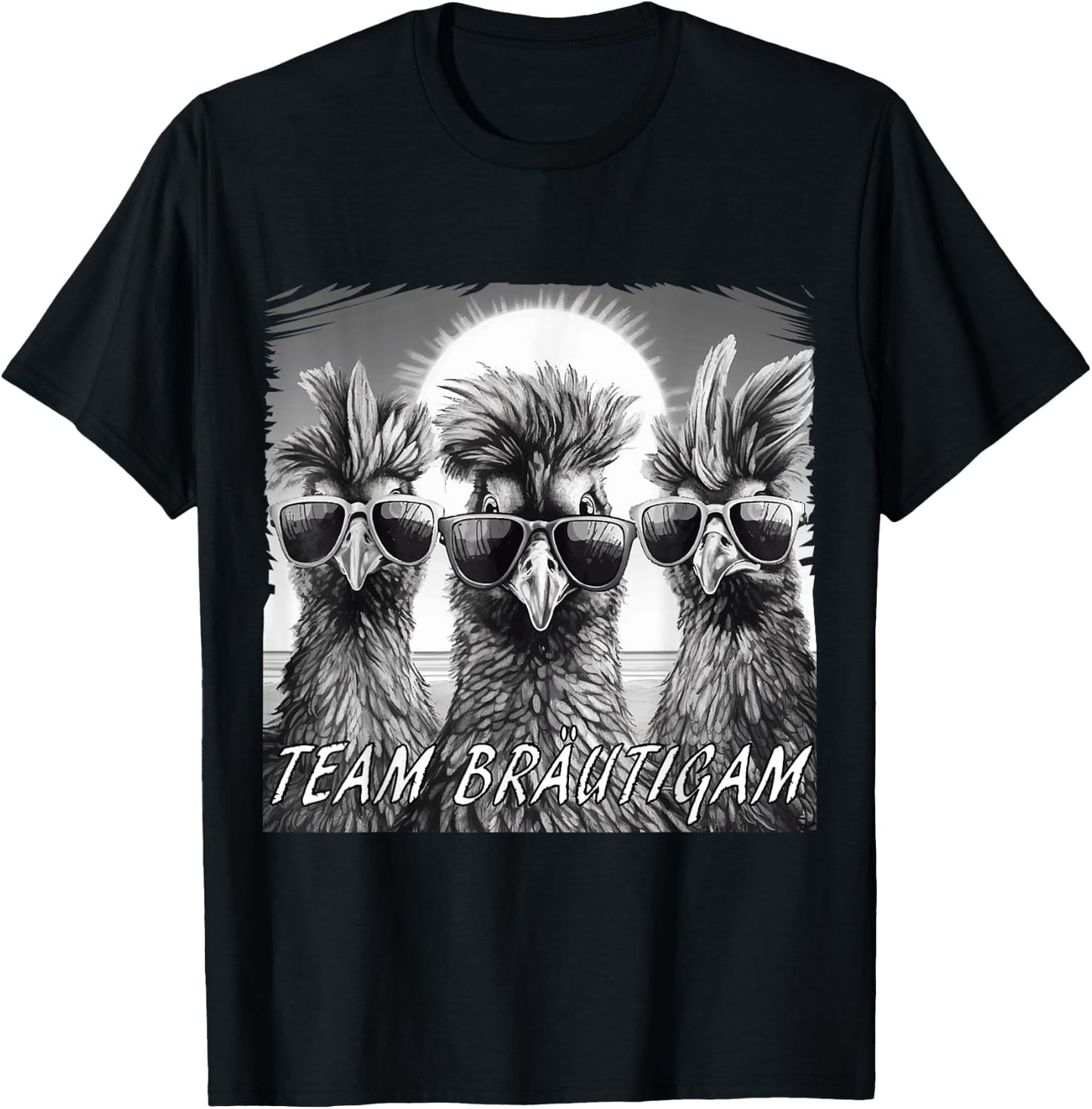 JGA Team Bräutigam für Bauern & Hühner Fans JGA T-Shirt - T-Shirt | Black