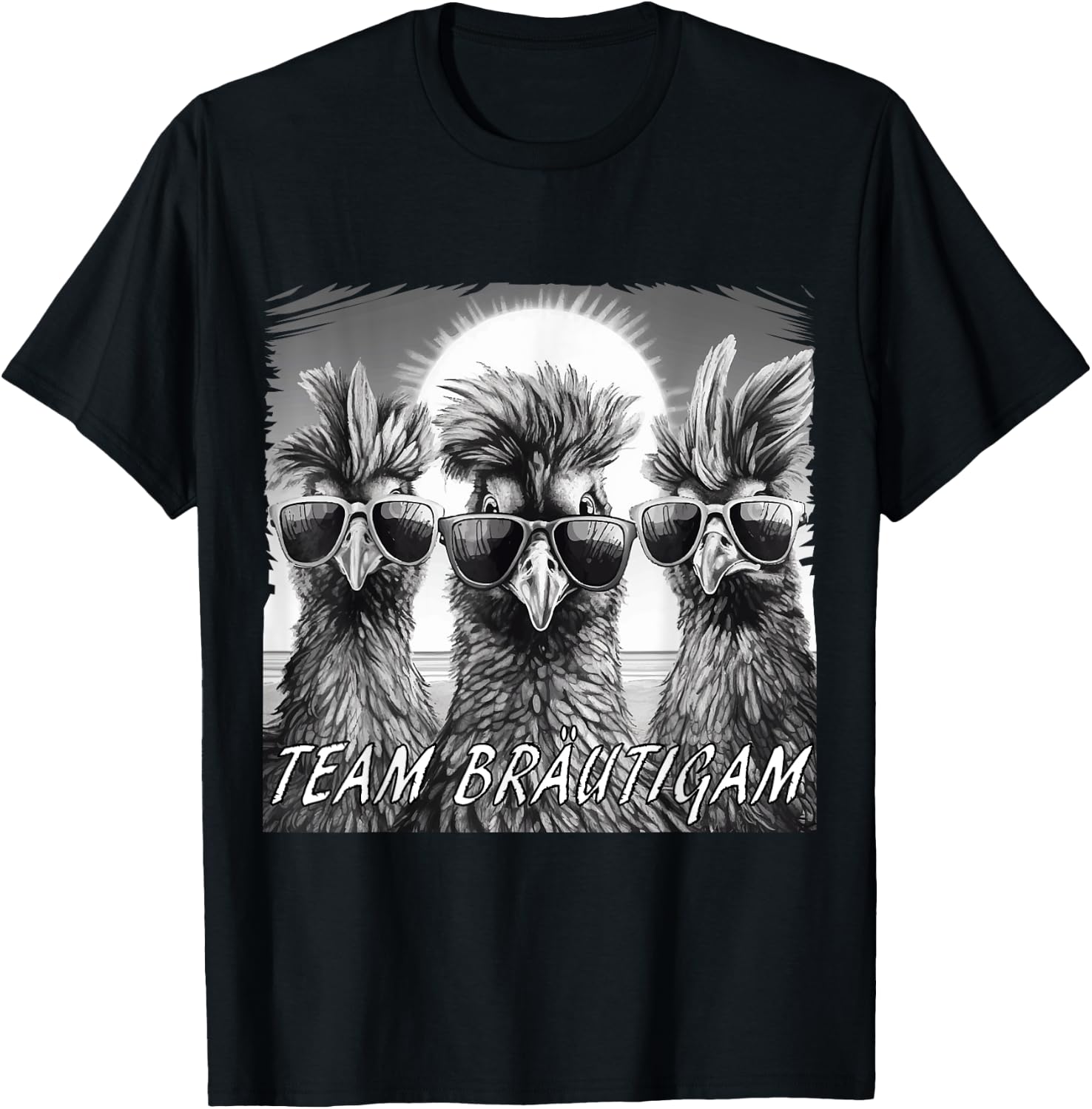 JGA Team Bräutigam für Bauern & Hühner Fans JGA T-Shirt - T-Shirt | Black
