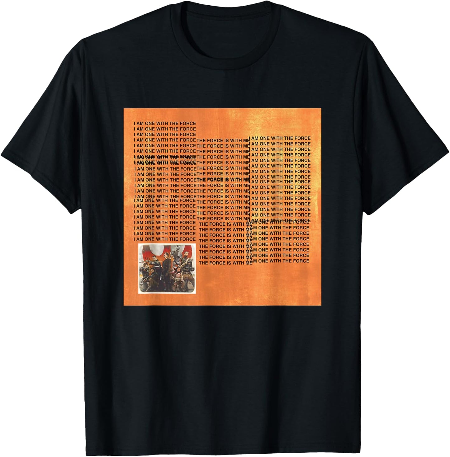 Star Wars Rogue One The Life Of Chirrut Retro Big Quote Logo T-Shirt - T-Shirt | Black