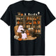 Vintage Ghost Book Reading Pumpkin Gothic Halloween Teachers T-Shirt - T-Shirt | Black