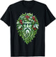 Yule Holly King Green T-Shirt - T-Shirt | Black
