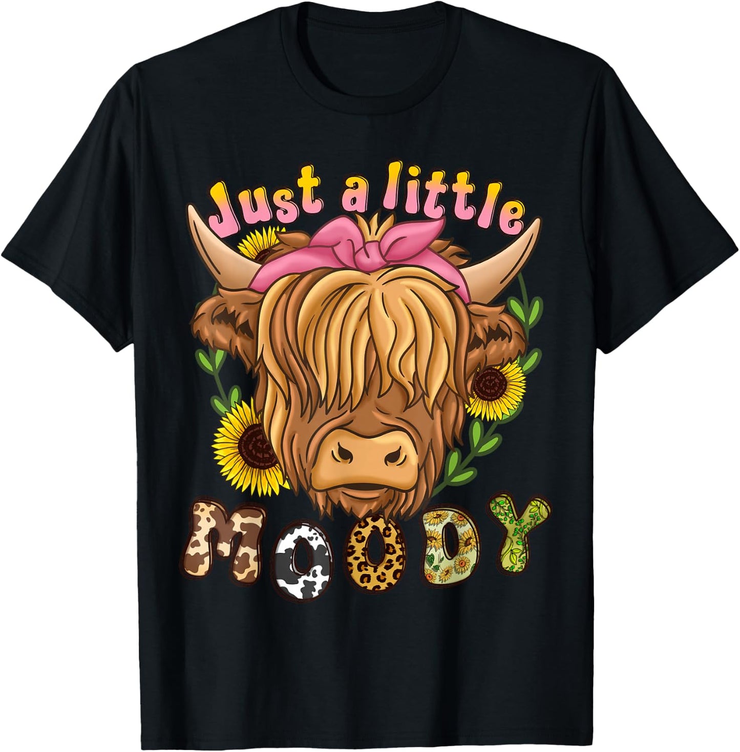 Highland Cow Scottish Highland Cow T-Shirt - T-Shirt | Black
