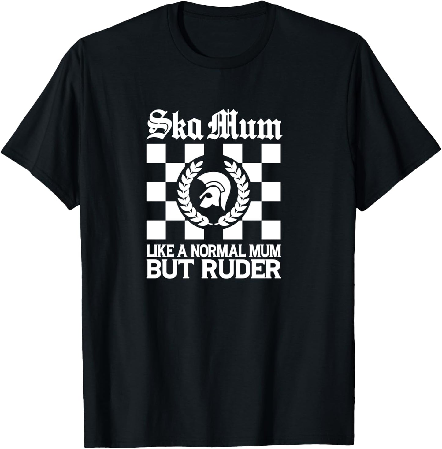 SKA MUM Rocksteady Jamaica Skins Mod Punk Ska Retro , Black, S T-Shirt - T-Shirt | Black