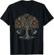Colorful Tree of Life: The Wonders of Nature T-Shirt - T-Shirt | Black