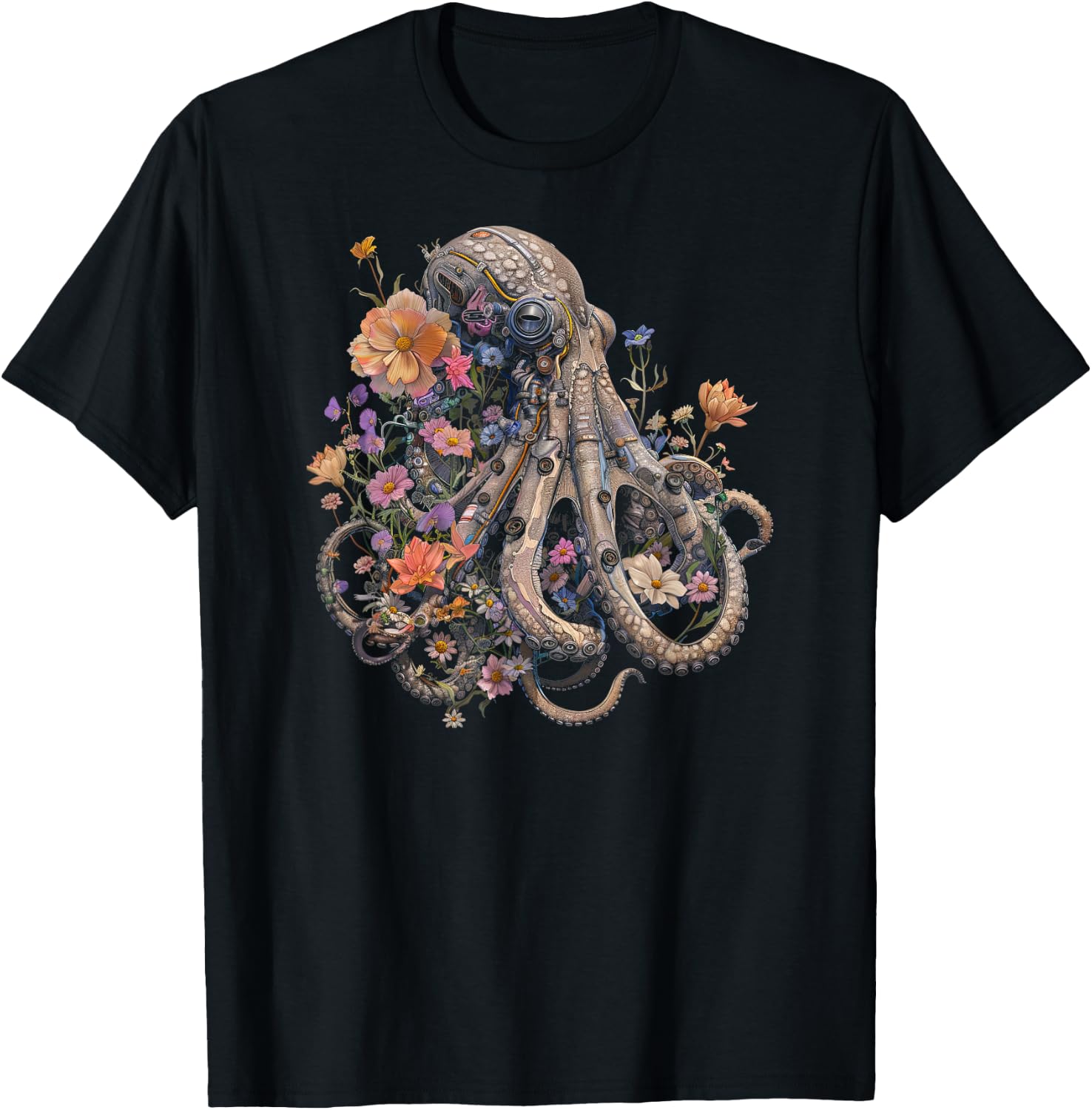 Octopus Shirt / Aesthetic T-Shirt - T-Shirt | Black