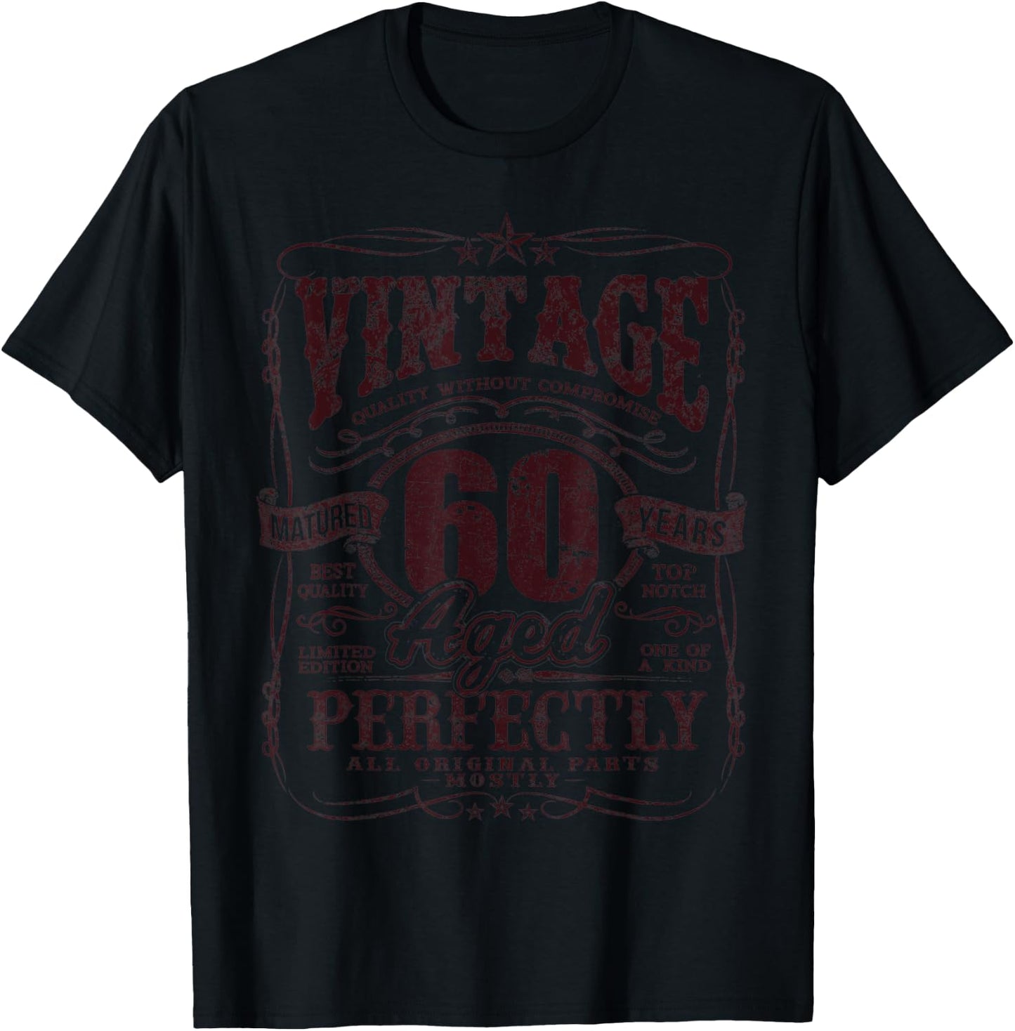 60 Years Old Vintage 1962 Limited Edition 60th Birthday T-Shirt - T-Shirt | Black