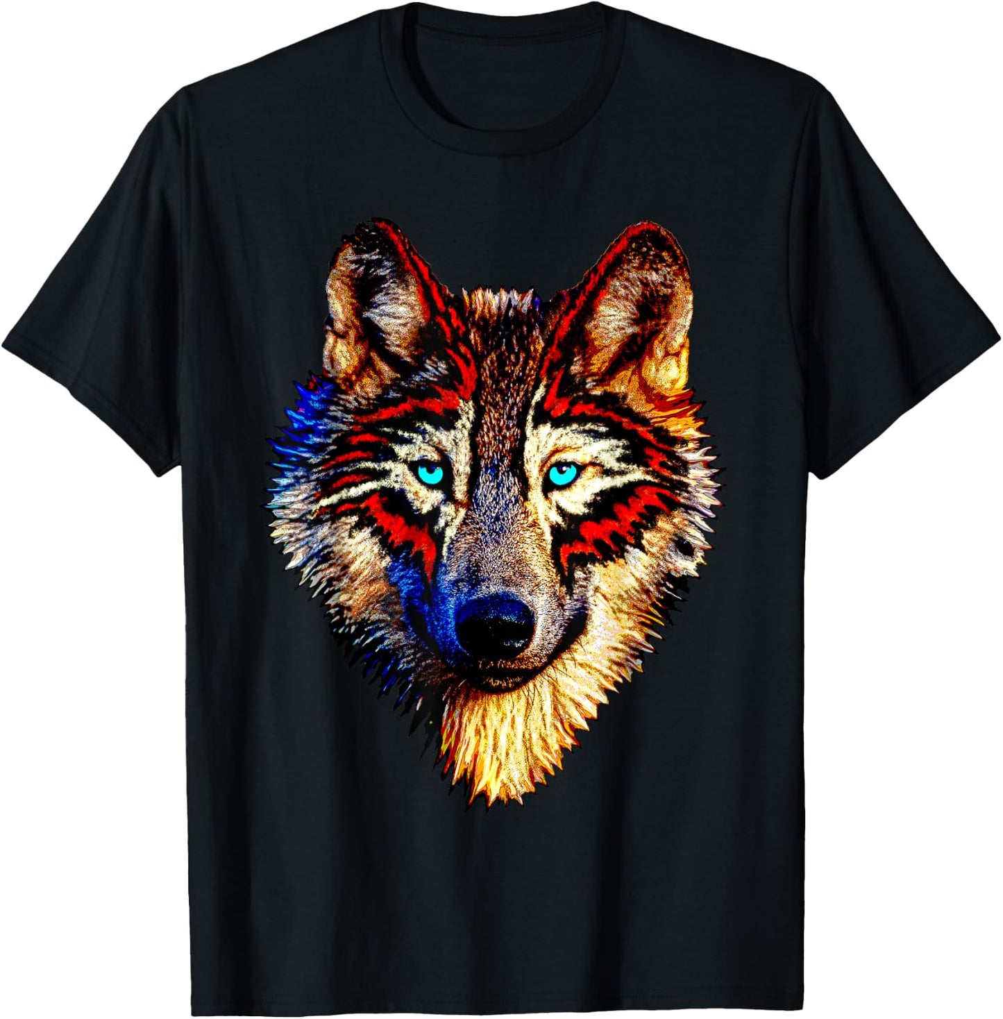 Wolf Spirit Animal Sacred Shaman Native American Clan Gift T-Shirt - T-Shirt | Black
