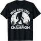 Hide and Seek Champion Bigfoot Funny Squatch Men Women Kids T-Shirt - T-Shirt | Black
