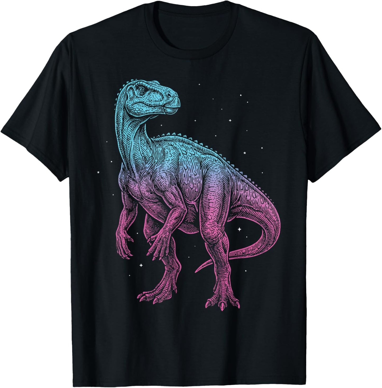 Iguanodon Illustration T-Shirt - T-Shirt | Black