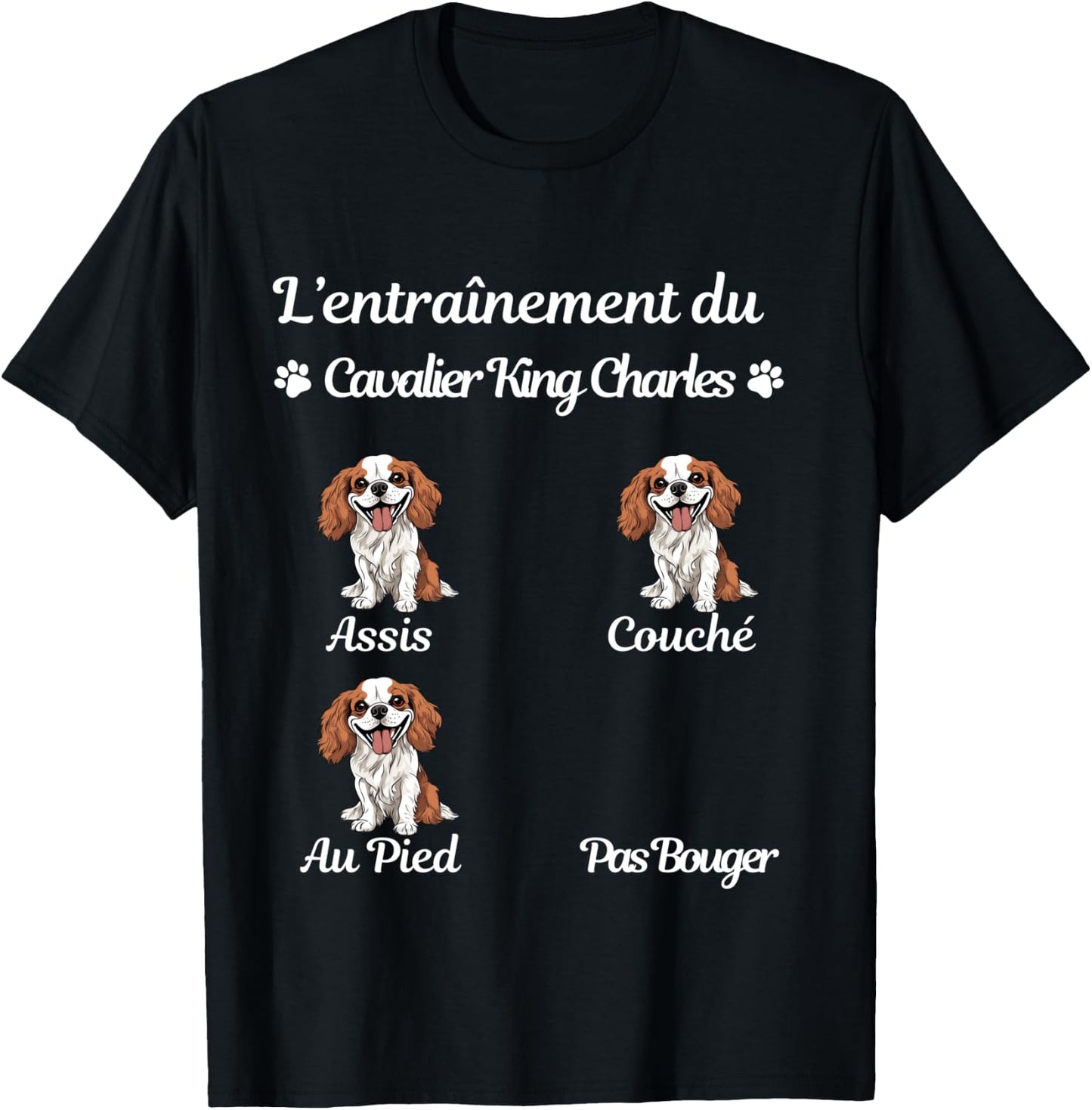 Cavalier King Charles Humour Woman Cavalier King Charles T-Shirt - T-Shirt | Black