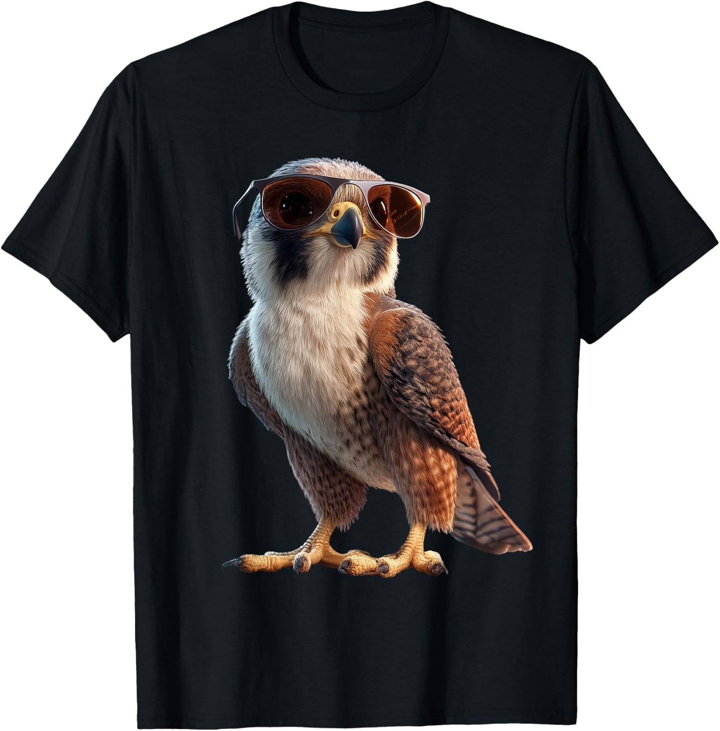 Falcon Kestrel Falcons Hunting Peregrine Birds Falconry T-Shirt - T-Shirt | Black