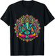 Ganesh Symbol Yoga Hindu Elephant God Ganesh Puja , Black, S T-Shirt - T-Shirt | Black