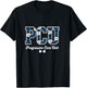 Retro Floral PCU Progressive Care Unit Nurse Nursing Women T-Shirt - T-Shirt | Black