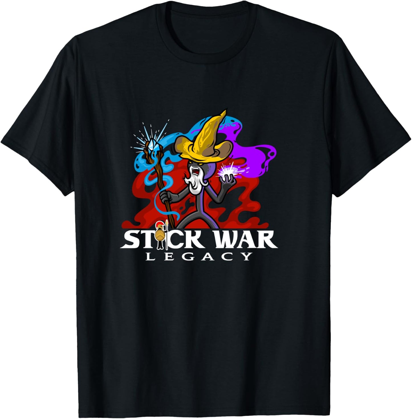 Stick War: Legacy - Magikill on Dark Long T-Shirt - T-Shirt | Black