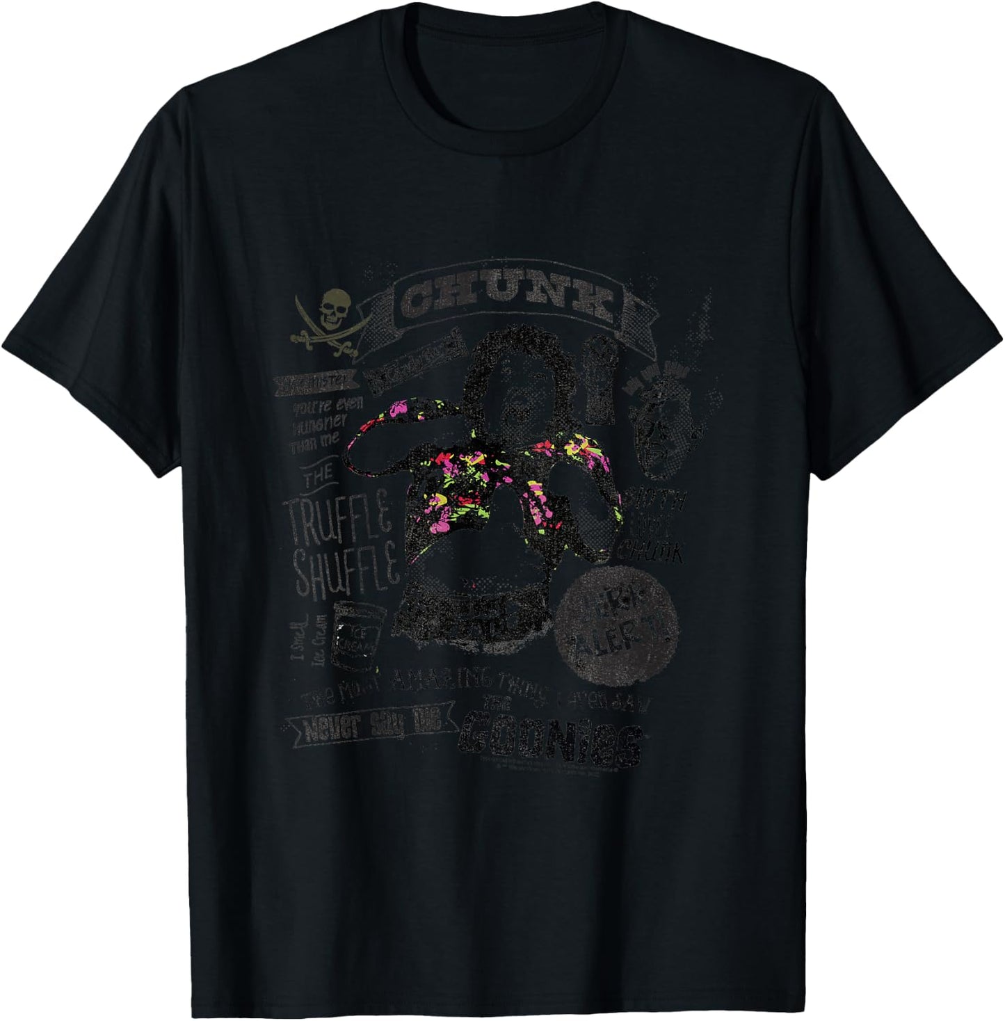 Kids The Goonies Chunk Truffle Shuffle Movie Quotes Kids T-Shirt - T-Shirt | Black