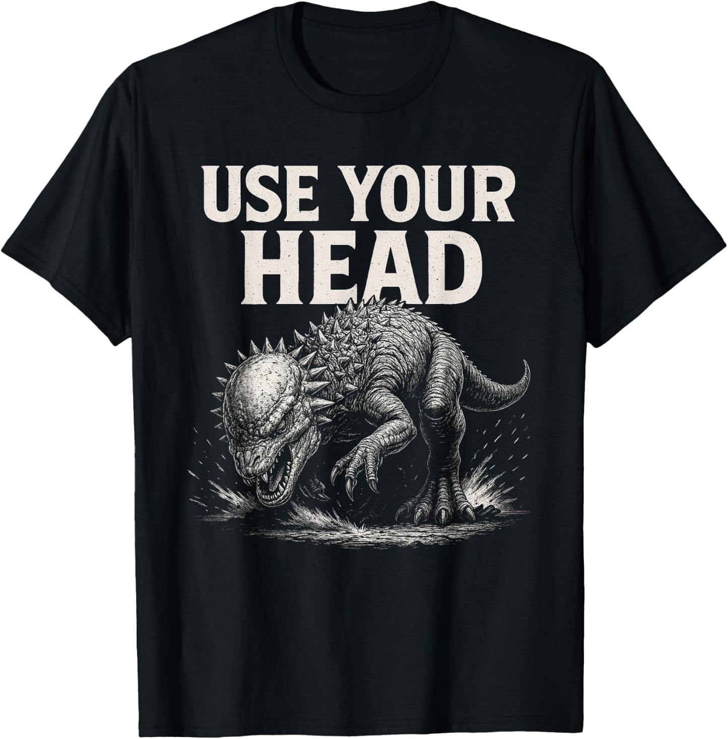 Pachycephalosaurus - Use Your Head T-Shirt - T-Shirt | Black