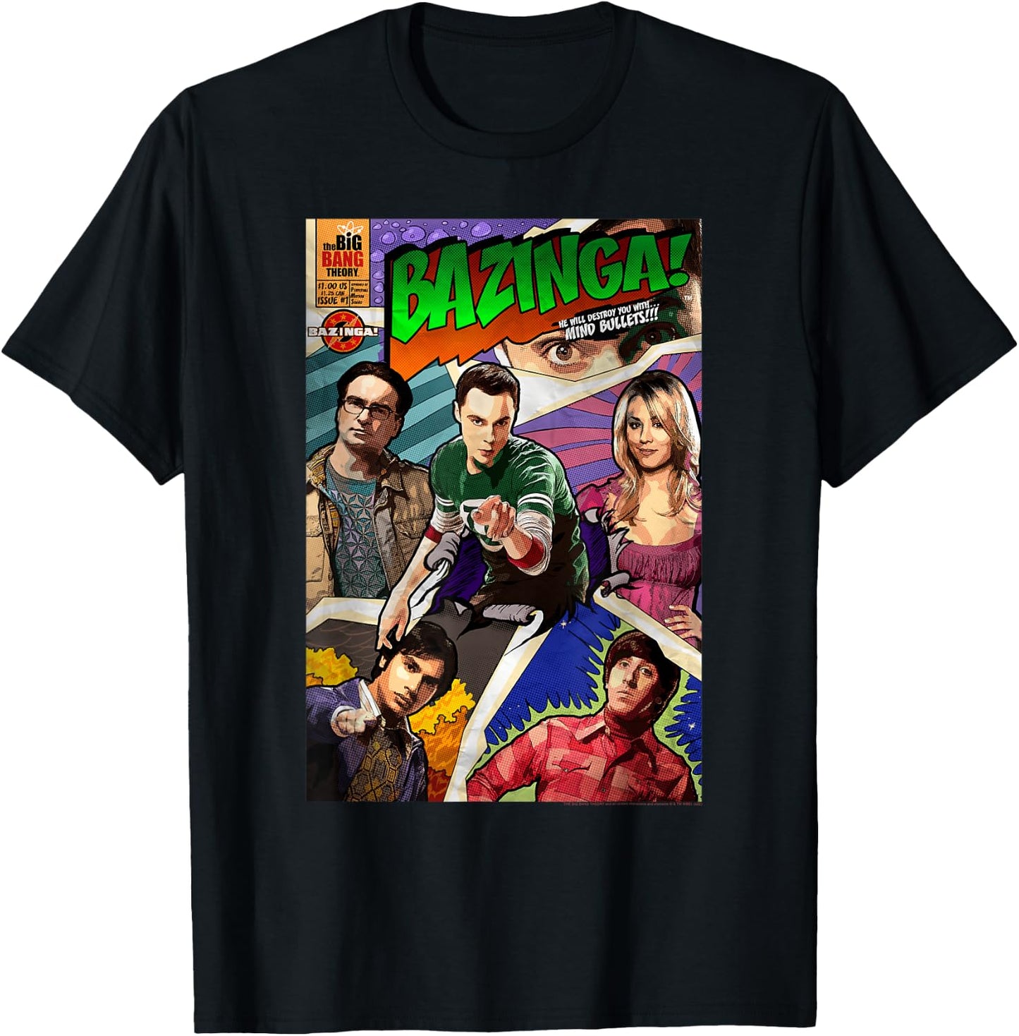 The Big Bang Theory Bazinga T-Shirt - T-Shirt | Black