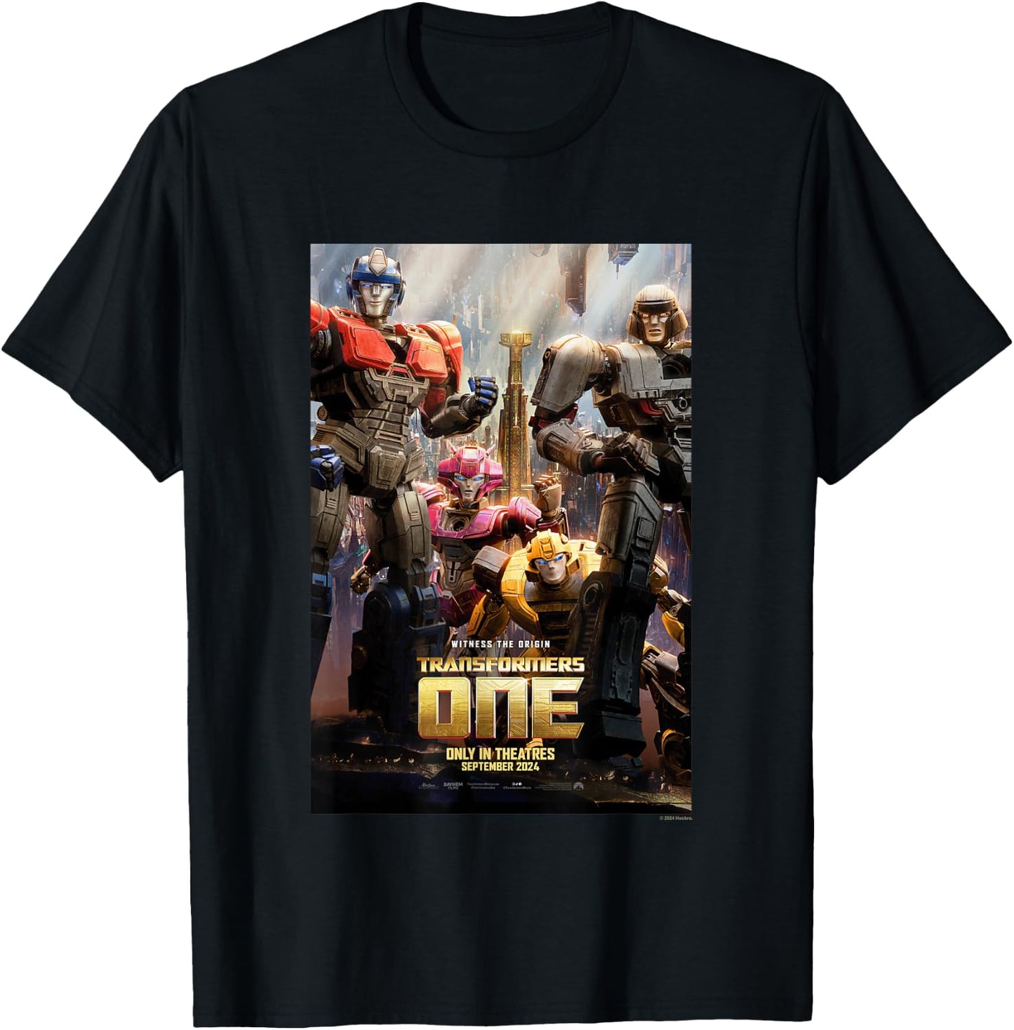 Transformers One Witness The Origin Movie Poster Vintage T-Shirt - T-Shirt | Black
