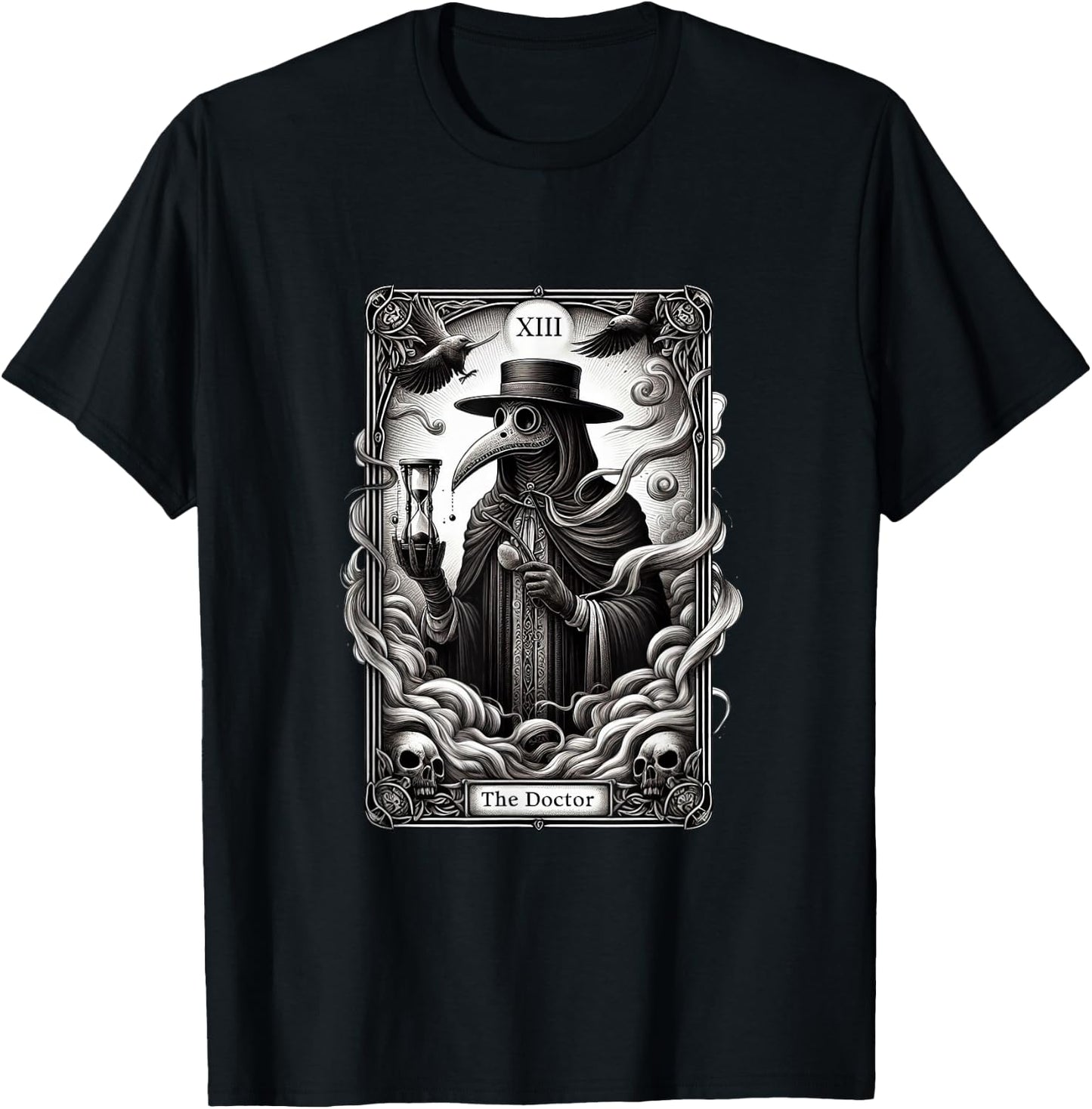 Steampunk Plague Doctor Gothic Style Plague Doctor T-Shirt - T-Shirt | Black