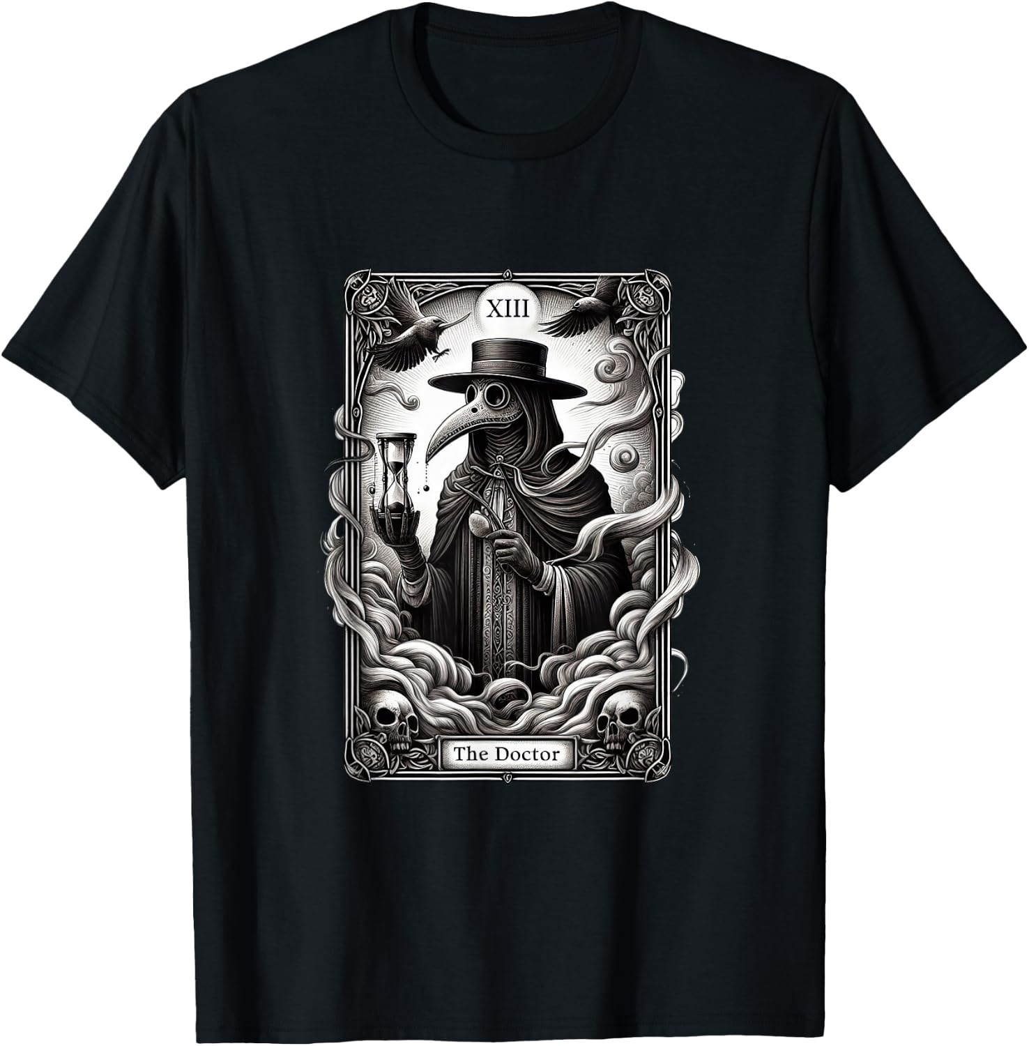 Steampunk Plague Doctor Gothic Style Plague Doctor T-Shirt - T-Shirt | Black