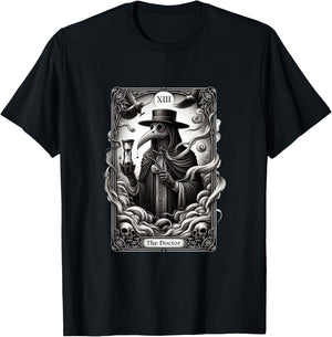 Steampunk Plague Doctor Gothic Style Plague Doctor T-Shirt - T-Shirt | Black