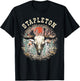 Vintage Stapleton Cactus Western Deserts Funny Cow & Leopard T-Shirt - T-Shirt | Black