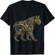 Leopard Fantasy Art - Animal Robot Leopard T-Shirt - T-Shirt | Black