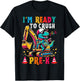 First day back to School Pre-k Kids Excavator Dinosaur boys T-Shirt - T-Shirt | Black