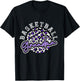 Leopard Cheetah Basketball Grandma, Purple Trendy Spirit T-Shirt - T-Shirt | Black