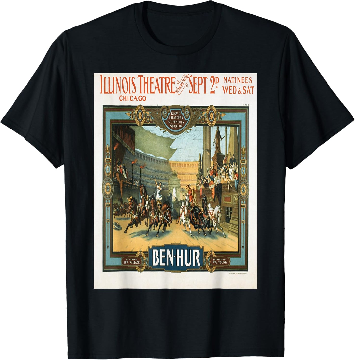 Vintage poster - Ben-Hur T-Shirt - T-Shirt | Black