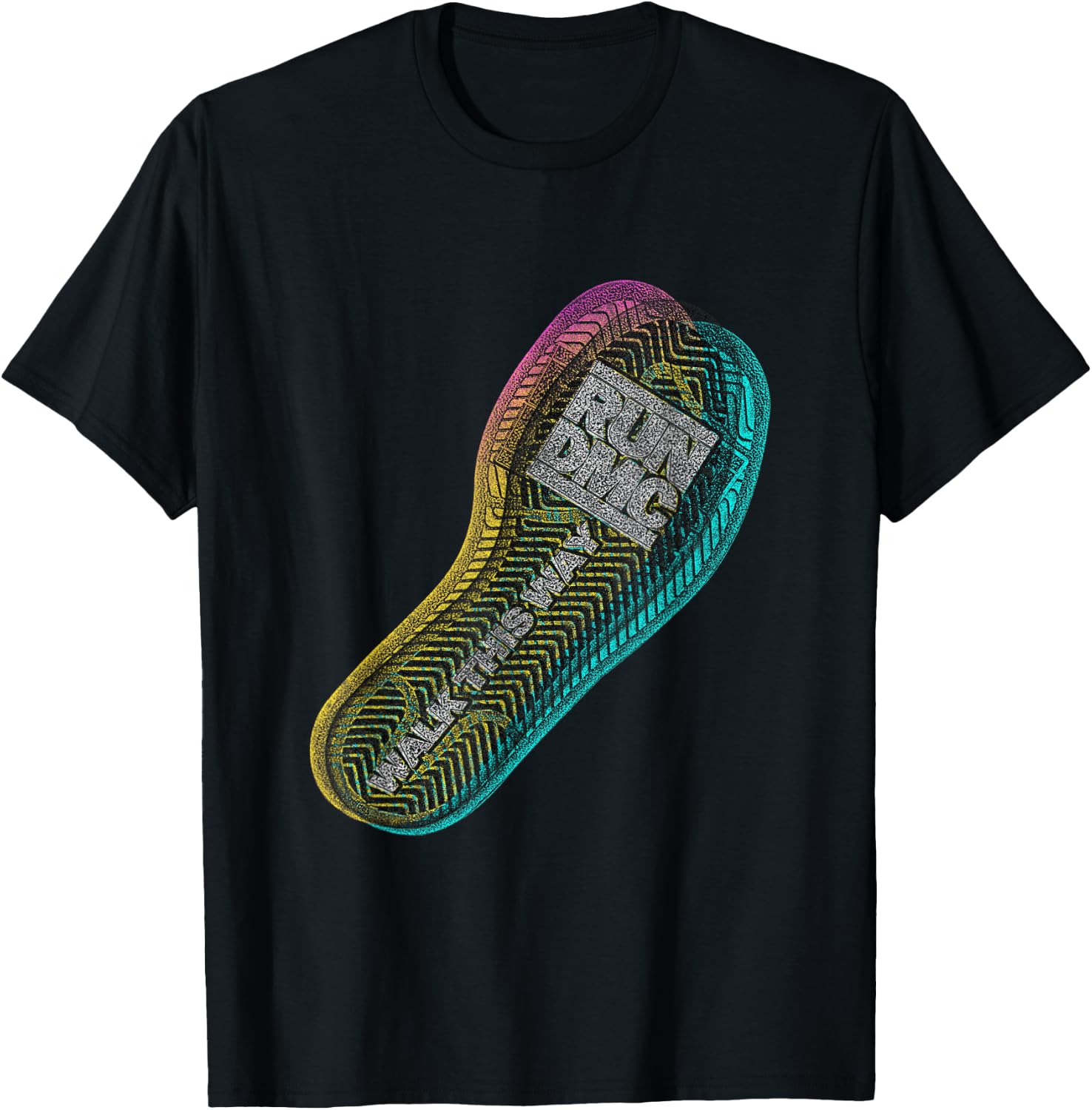 RUN DMC Walk This Way T-Shirt - T-Shirt | Black