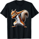 squirrel dabbing , Black, S T-Shirt - T-Shirt | Black