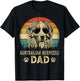 Vintage Australian Shepherd Dad Dog Lovers Father's Day T-Shirt - T-Shirt | Black